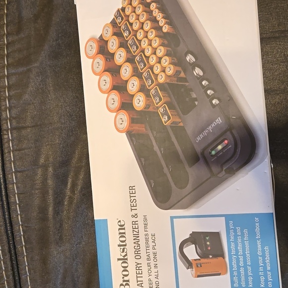 Brookstone Battery Tester and Organizer - Picture 1 of 3
